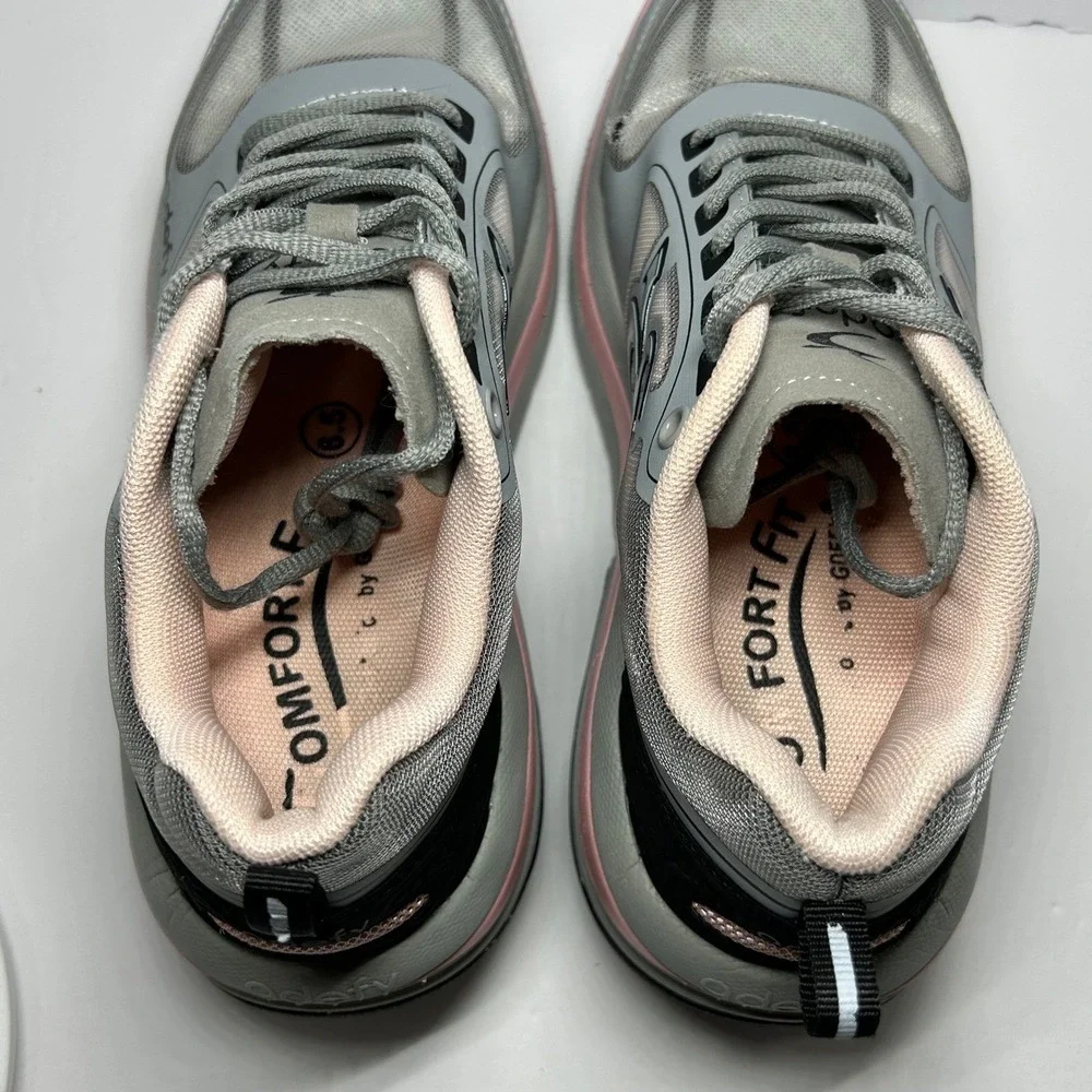 Gdefy TB9022FGP-M Women's Athletic Walking Shoes Gray‎ Pink VersoShock Size 6.5